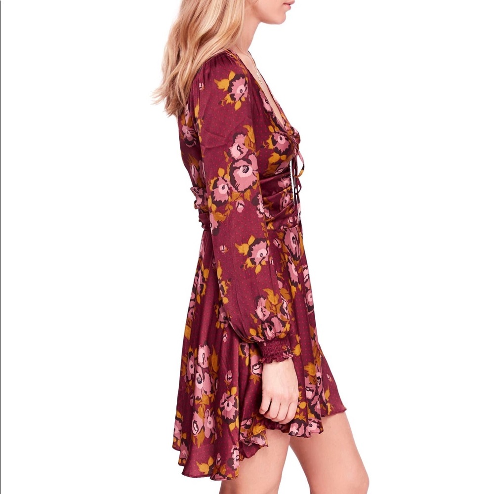 NWT Free People Morning Light Printed Mini Dress Sz 0 - Picture 2 of 13
